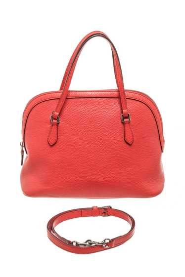 Gucci Gucci Red Calfskin Mini Dome 2 Way Shoulder 