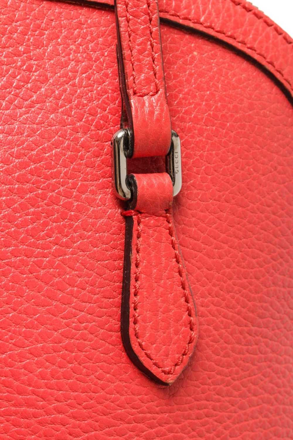 Gucci Gucci Red Calfskin Mini Dome 2 Way Shoulder… - image 7