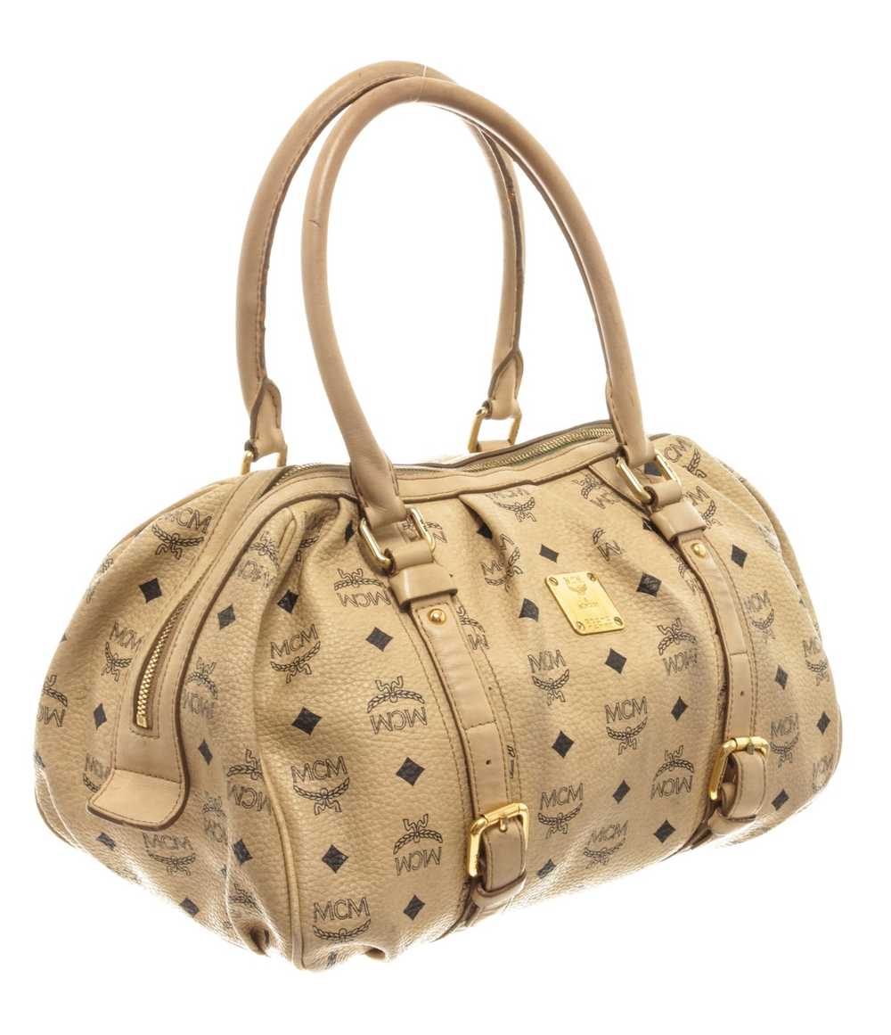 MCM MCM Beige Visetos Leather Shoulder Bag - image 2