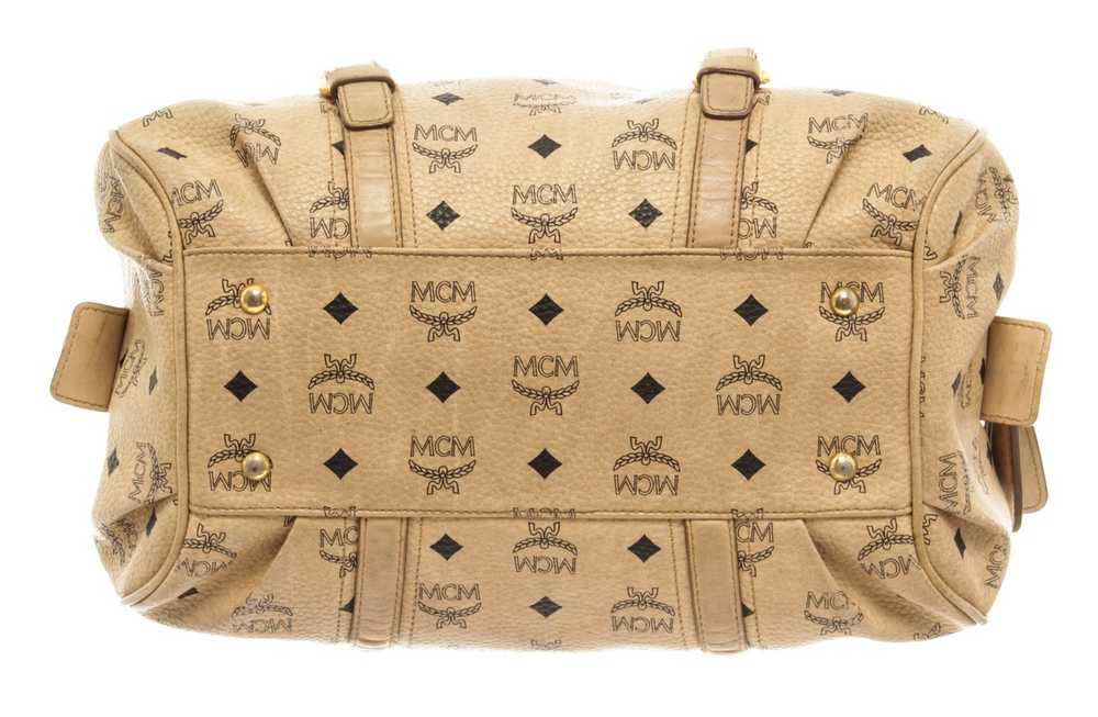 MCM MCM Beige Visetos Leather Shoulder Bag - image 4