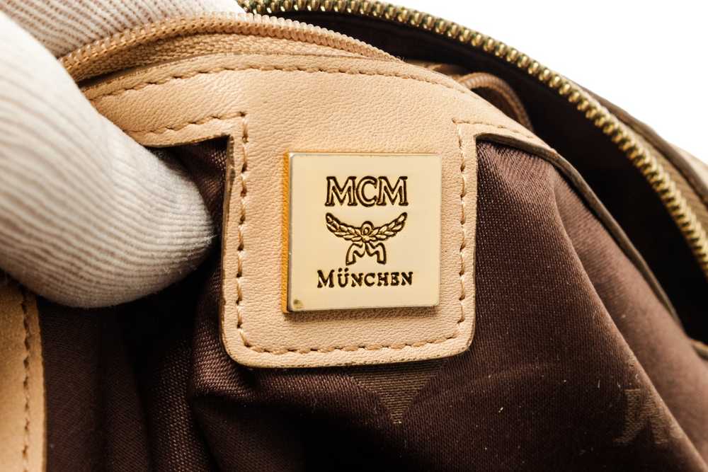 MCM MCM Beige Visetos Leather Shoulder Bag - image 9