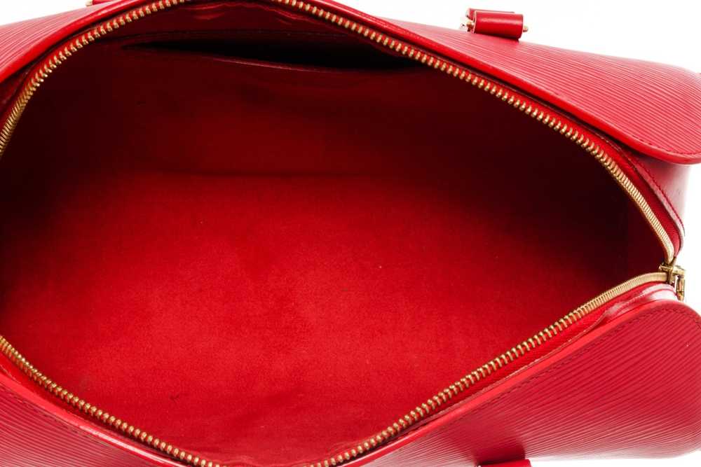 Louis Vuitton Louis Vuitton Red Epi Leather Souff… - image 10