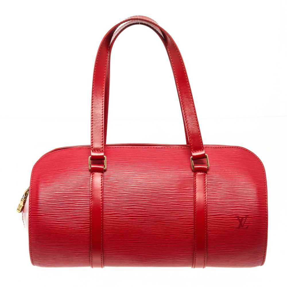 Louis Vuitton Louis Vuitton Red Epi Leather Souff… - image 1