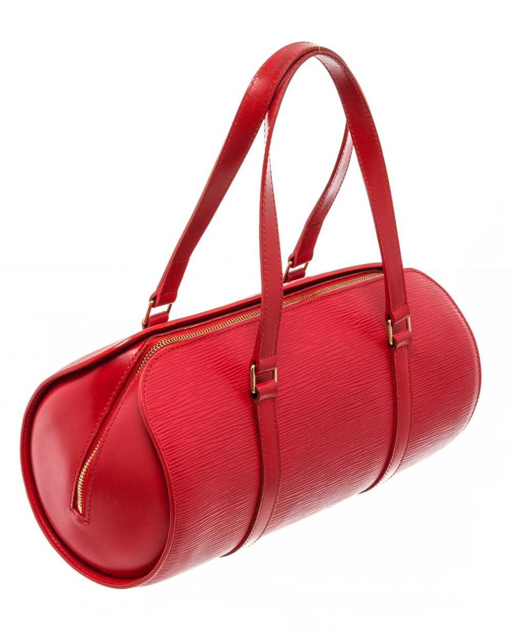 Louis Vuitton Louis Vuitton Red Epi Leather Souff… - image 3