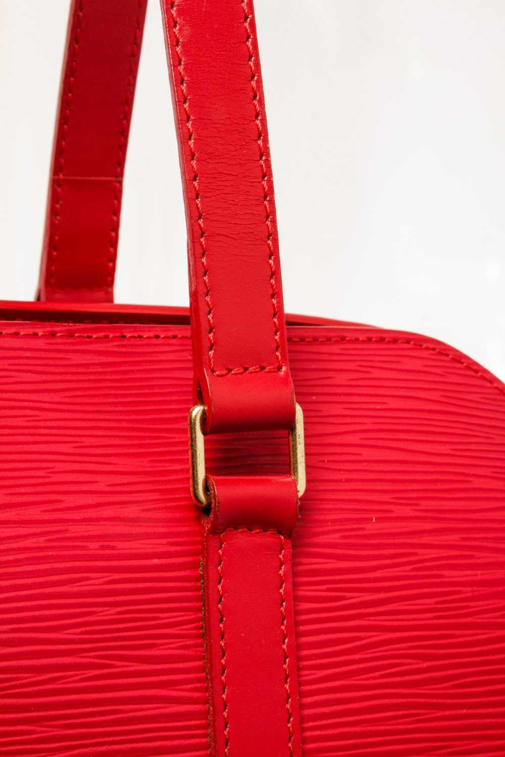 Louis Vuitton Louis Vuitton Red Epi Leather Souff… - image 6