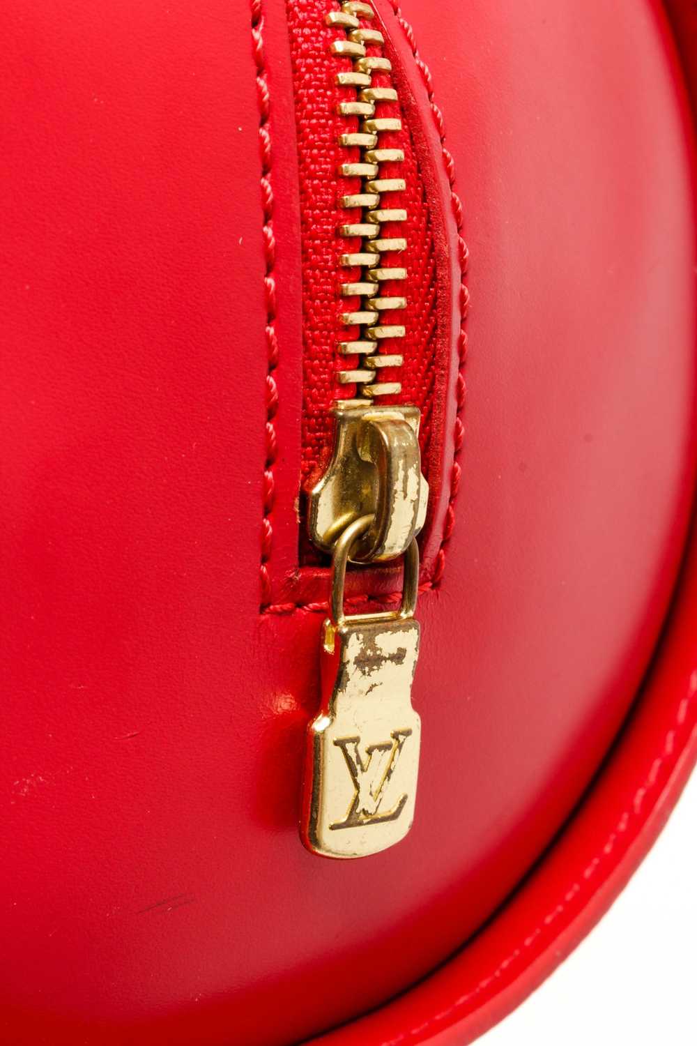 Louis Vuitton Louis Vuitton Red Epi Leather Souff… - image 7