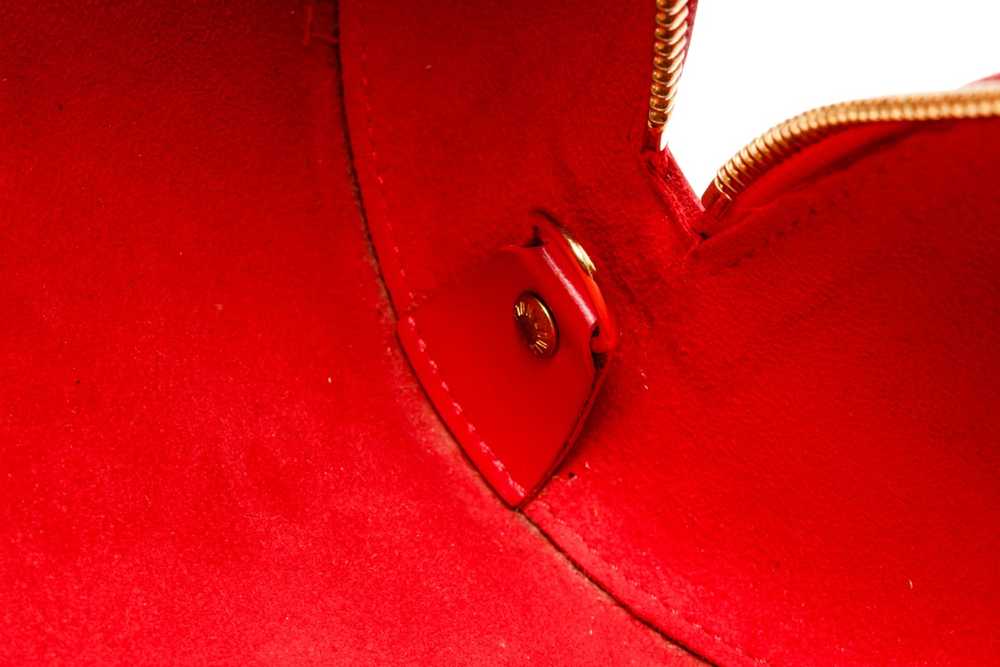 Louis Vuitton Louis Vuitton Red Epi Leather Souff… - image 9