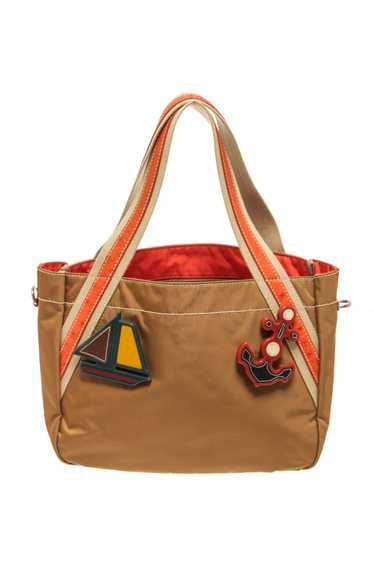 Prada Prada Brown Nylon Tote Bag - image 1