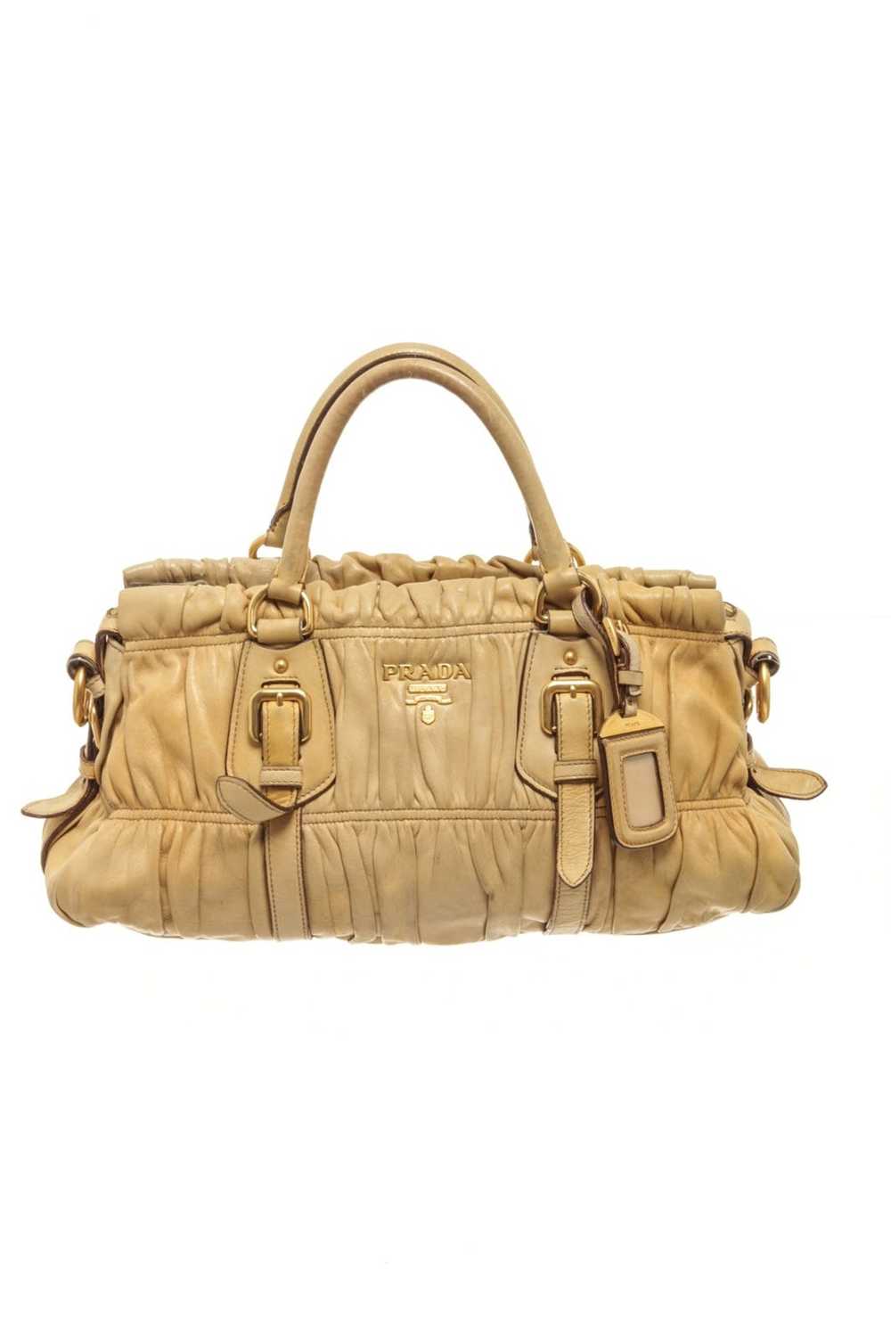 Prada Prada Light Brown Leather Shoulder Bag - image 2