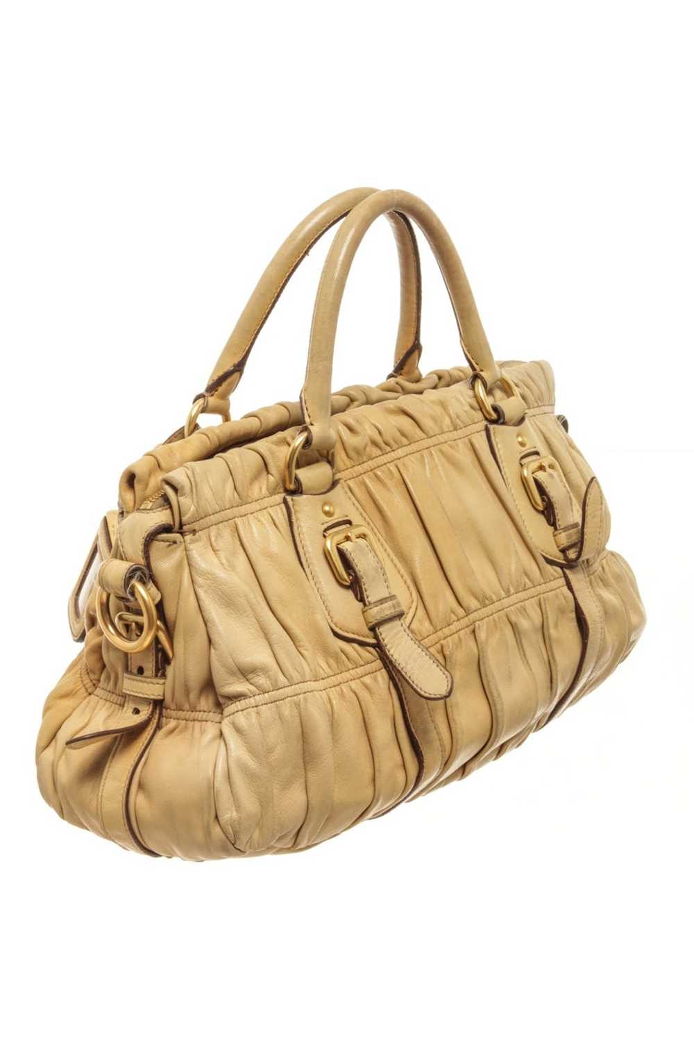 Prada Prada Light Brown Leather Shoulder Bag - image 4
