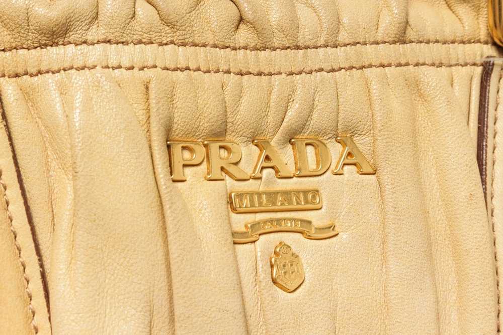 Prada Prada Light Brown Leather Shoulder Bag - image 6