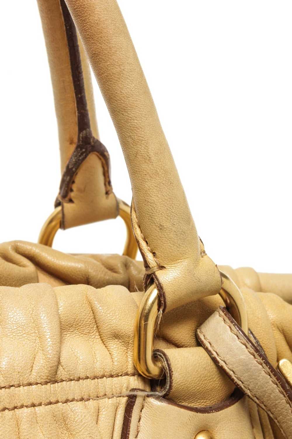 Prada Prada Light Brown Leather Shoulder Bag - image 7