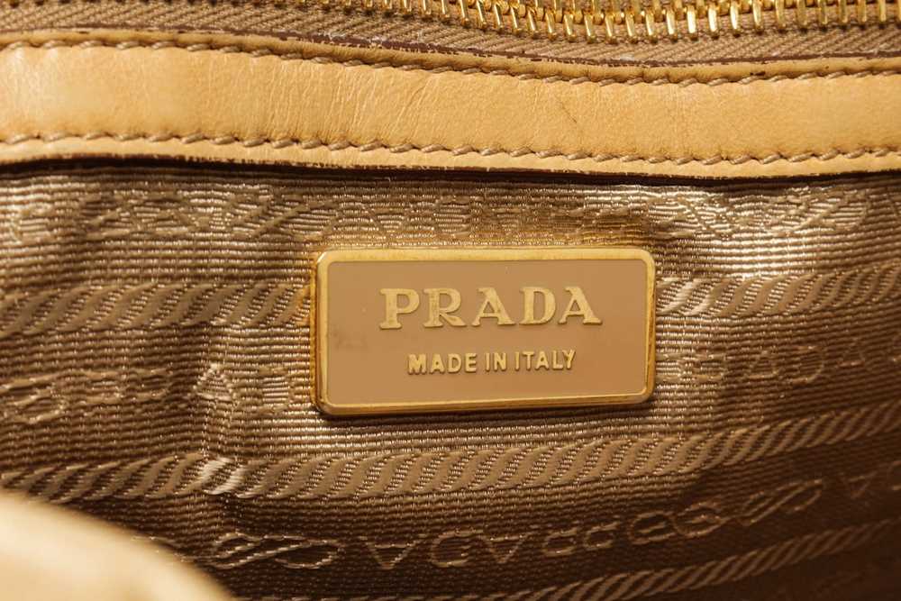 Prada Prada Light Brown Leather Shoulder Bag - image 9