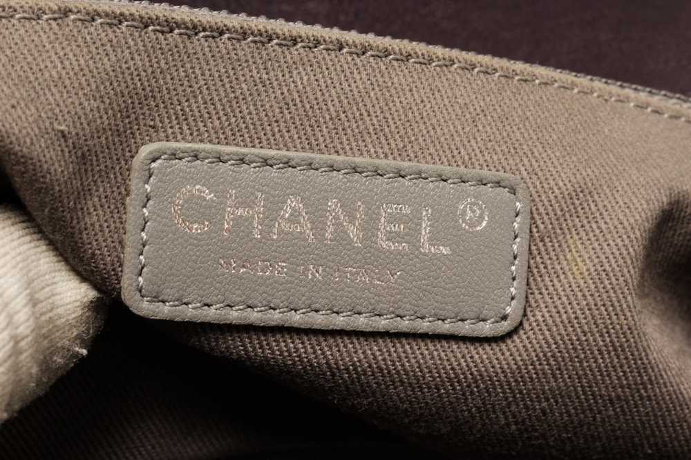 Chanel Chanel Dark Purple Embossed Calfskin Boy M… - image 7