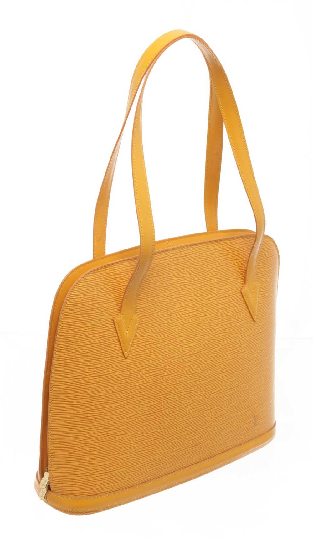 Louis Vuitton Louis Vuitton Yellow Epi Leather Lu… - image 2