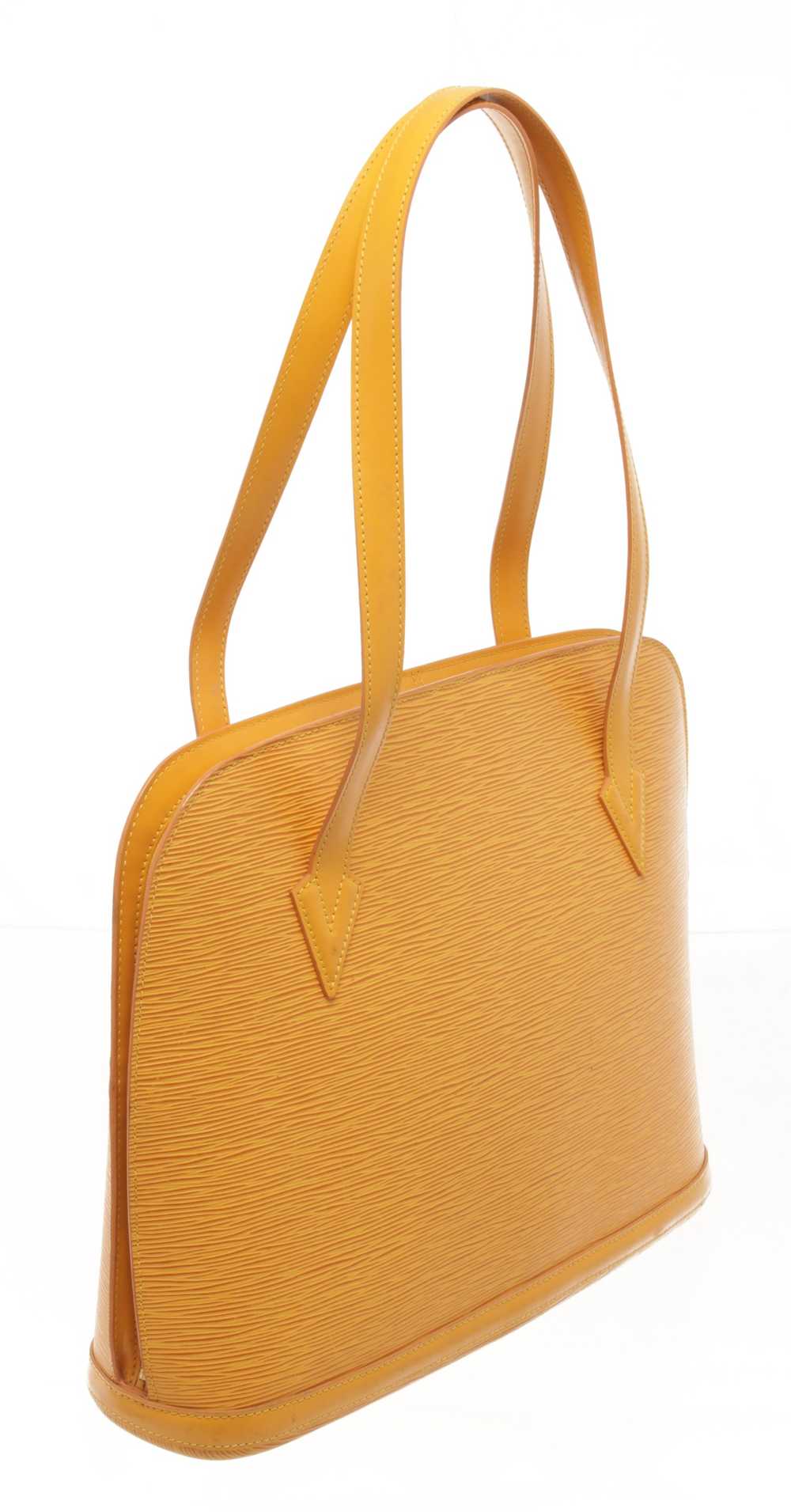 Louis Vuitton Louis Vuitton Yellow Epi Leather Lu… - image 3