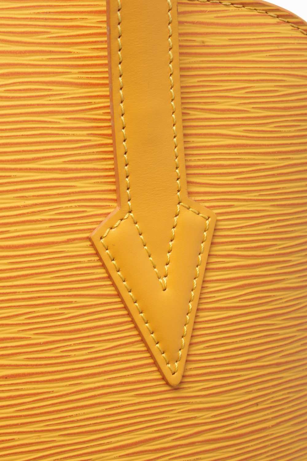 Louis Vuitton Louis Vuitton Yellow Epi Leather Lu… - image 5