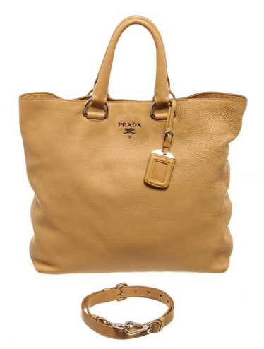 Prada Prada Beige Grained Leather Vitello Daino La