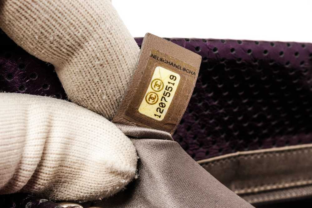 Chanel Chanel Metallic Purple Leather Drill Accor… - image 8