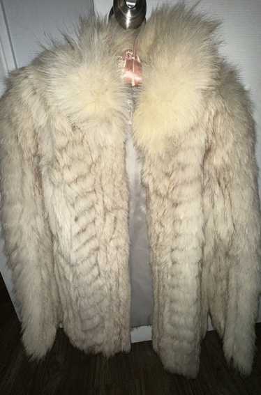 Saga Fox 1980’s Genuine Blue Fox Fur Coat by SAGA 