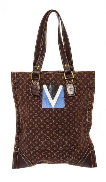 Louis Vuitton Brown Monogram Mini Lin Gaston V Tanger Tote Bag 862099