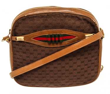 Used] Gucci Perfume Shelly Line Shoulder Bag Crossbody Bag Diagonal Bag  Unisex Vintage 1970S 70's Brown Beige ref.483747 - Joli Closet