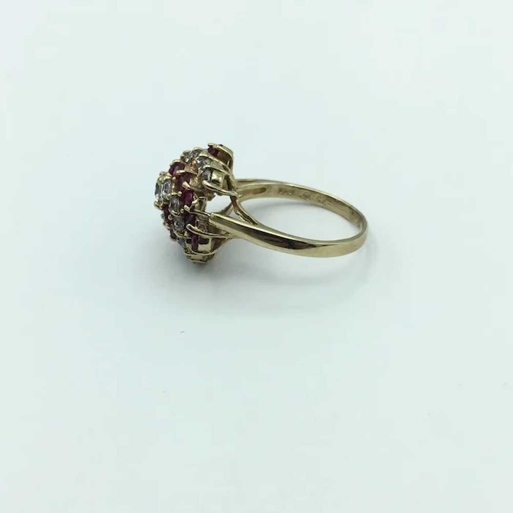 10K Spinel and Cubic Zirconia Ring - image 4