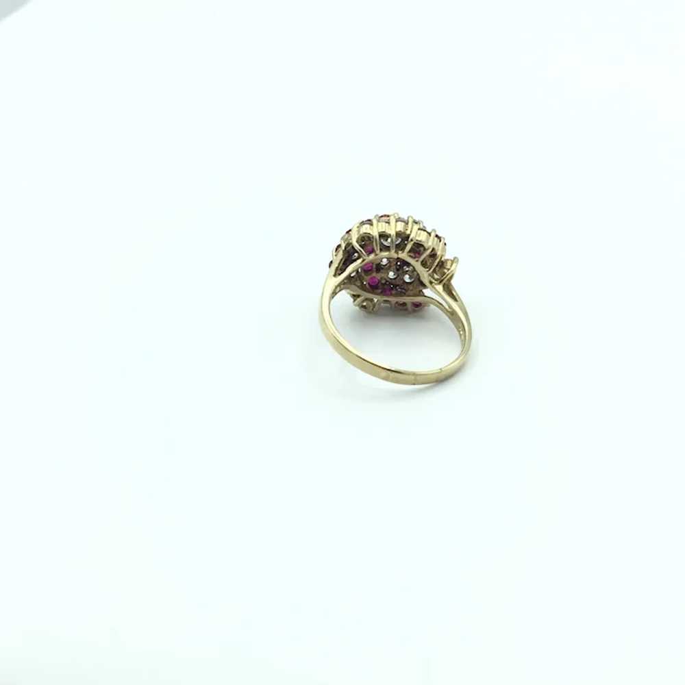 10K Spinel and Cubic Zirconia Ring - image 5