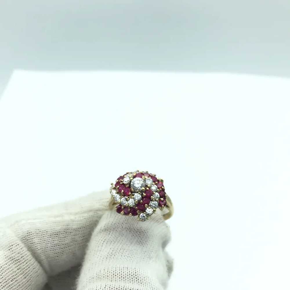 10K Spinel and Cubic Zirconia Ring - image 6