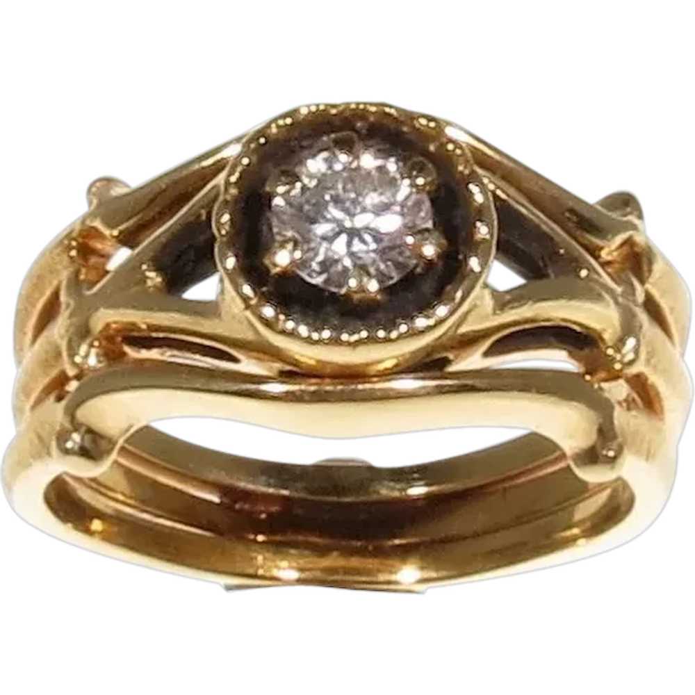 18kt .25Ct Round Diamond Ring - image 1