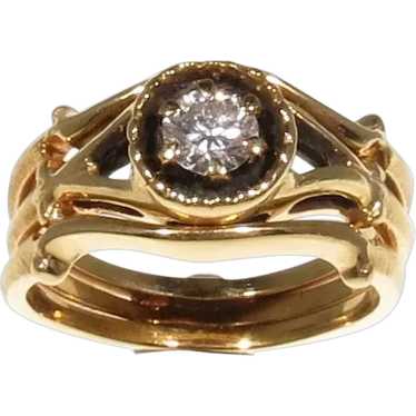 18kt .25Ct Round Diamond Ring - image 1