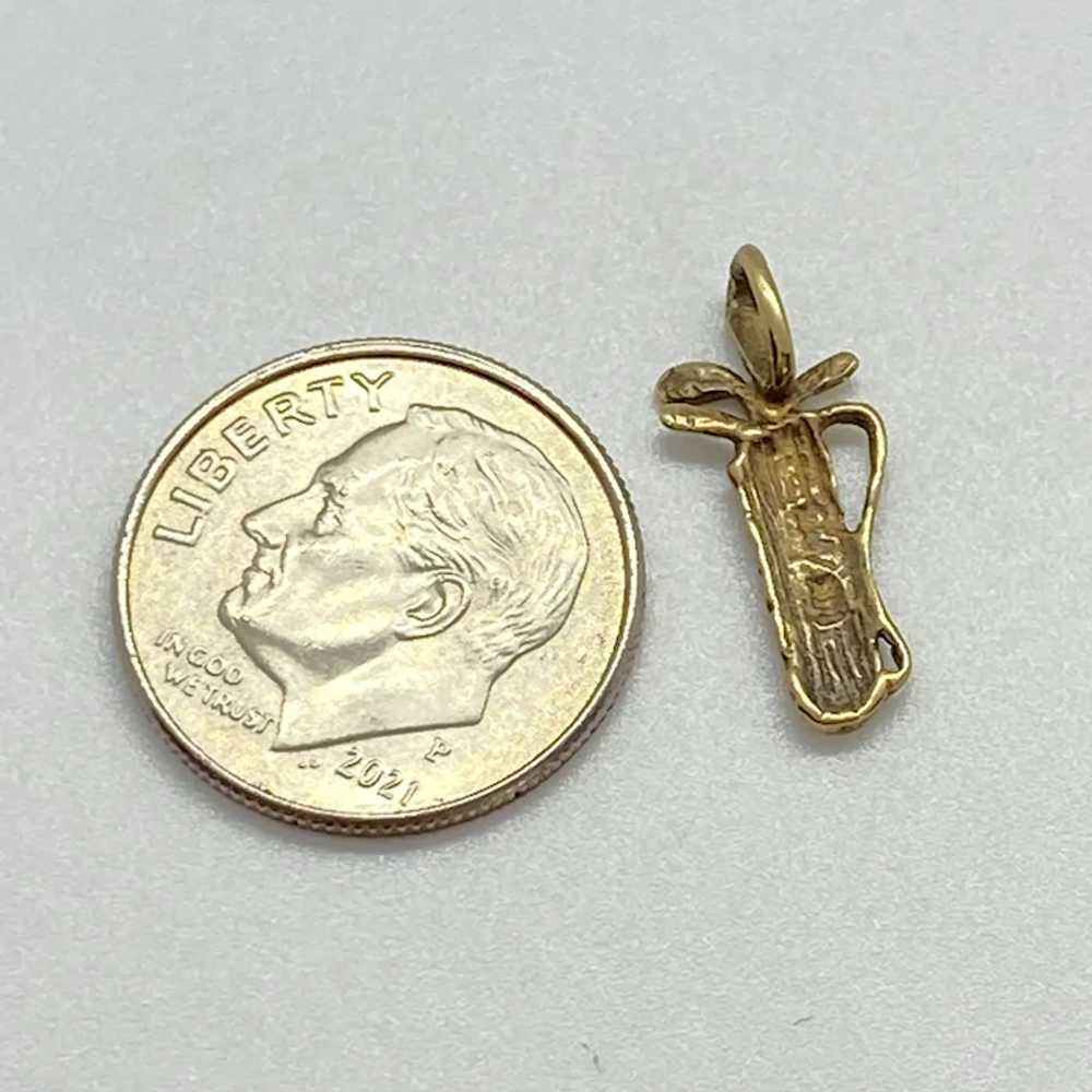 Small Golf Bag Vintage Charm 14K Gold Michael Ant… - image 2