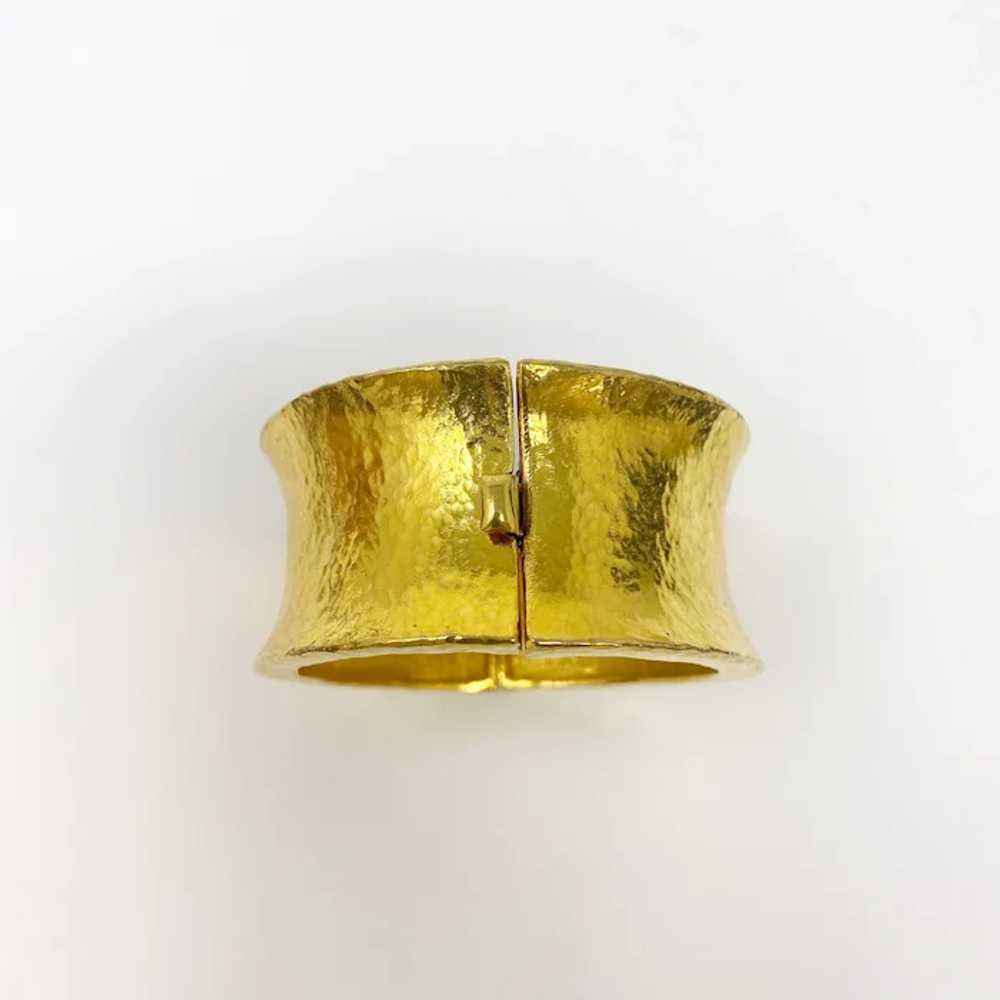 672 vintage Jose & Maria Barrera Gold Cuff Bracel… - image 6