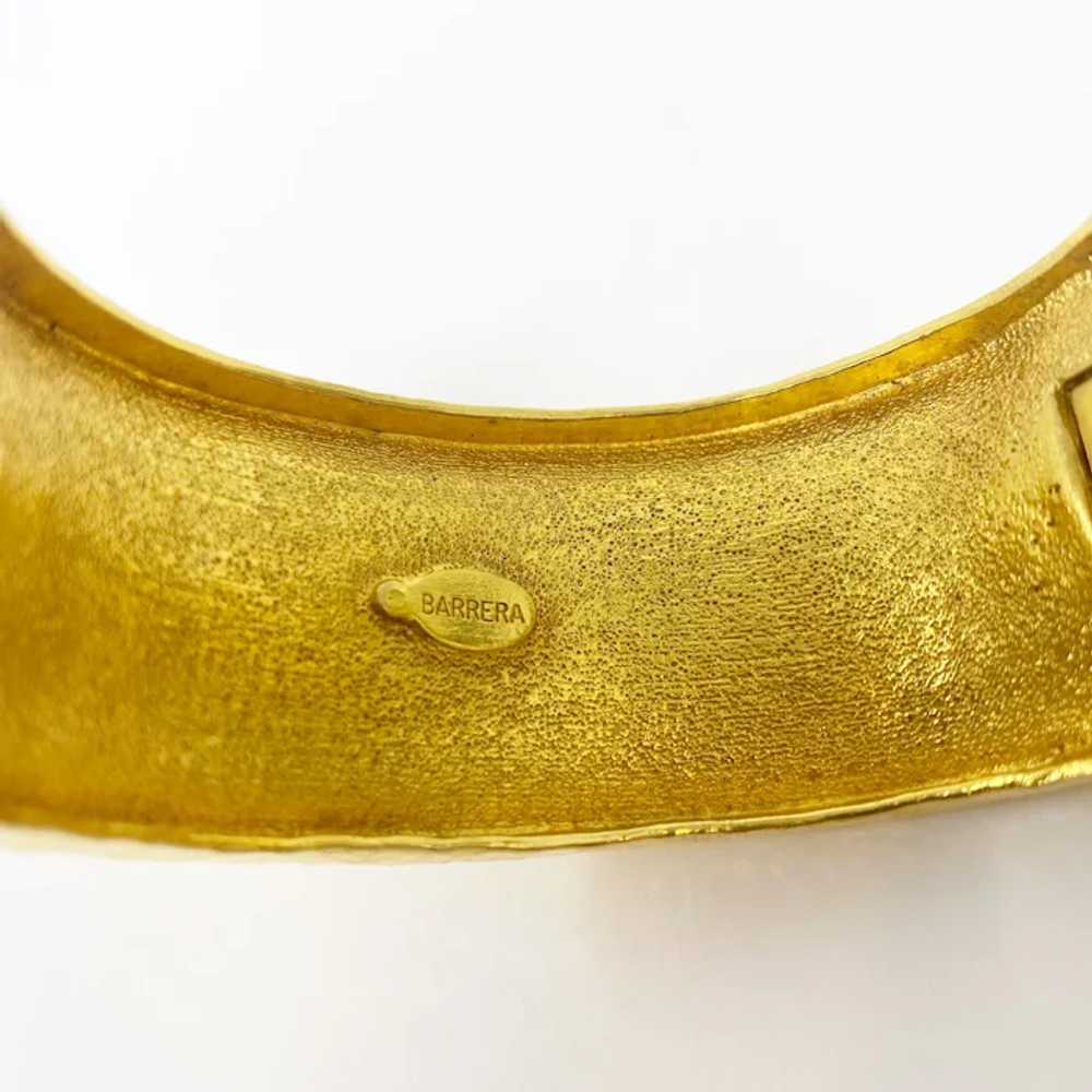 672 vintage Jose & Maria Barrera Gold Cuff Bracel… - image 8