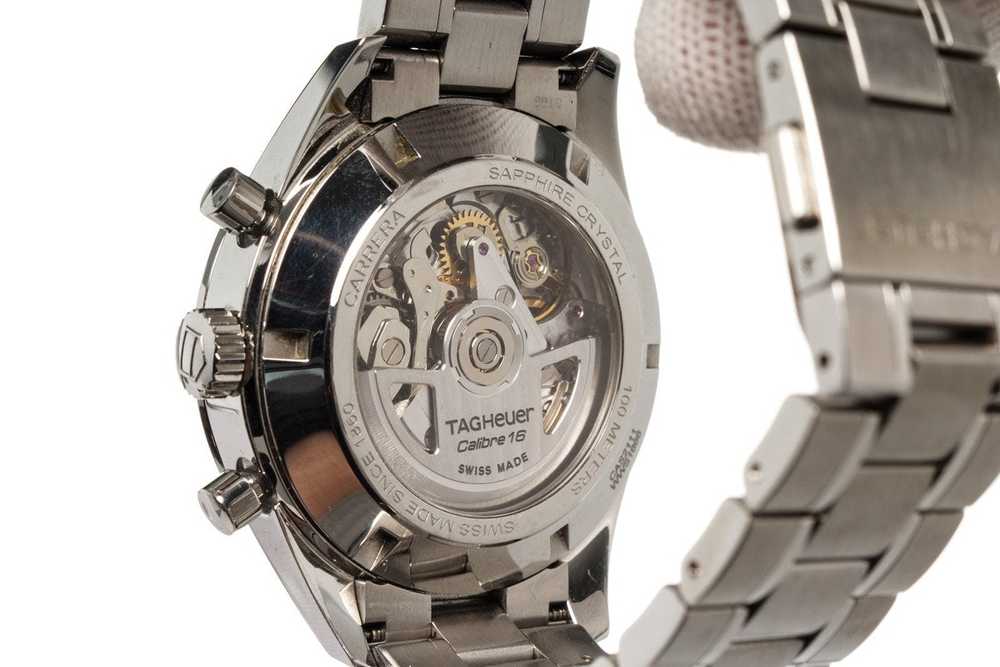 Tag Heuer Tag Heuer Silver Carrera Calibr Watch - image 7