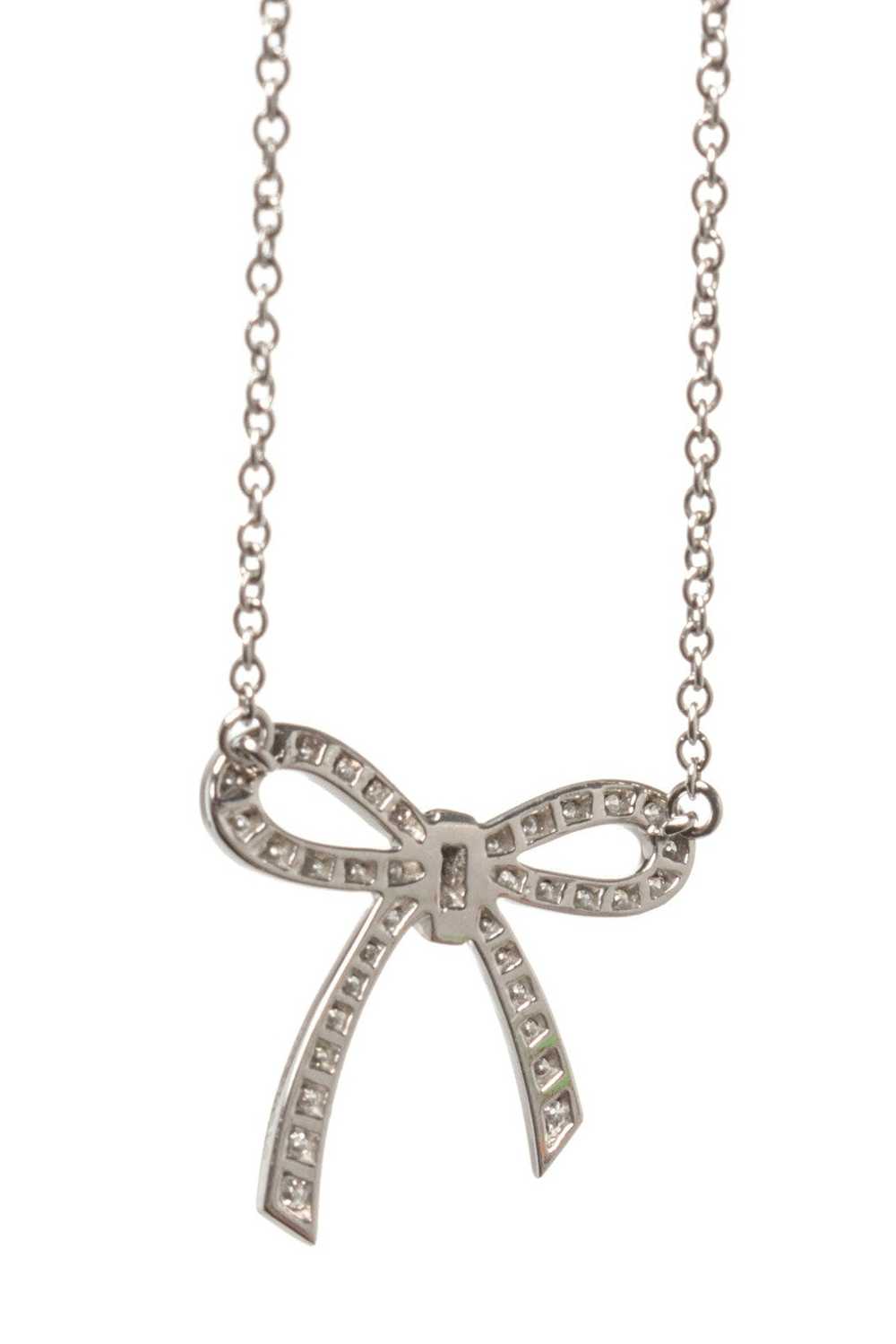 Tiffany & Co. Tiffany & Co. Silver Bow Pendant Ne… - image 5