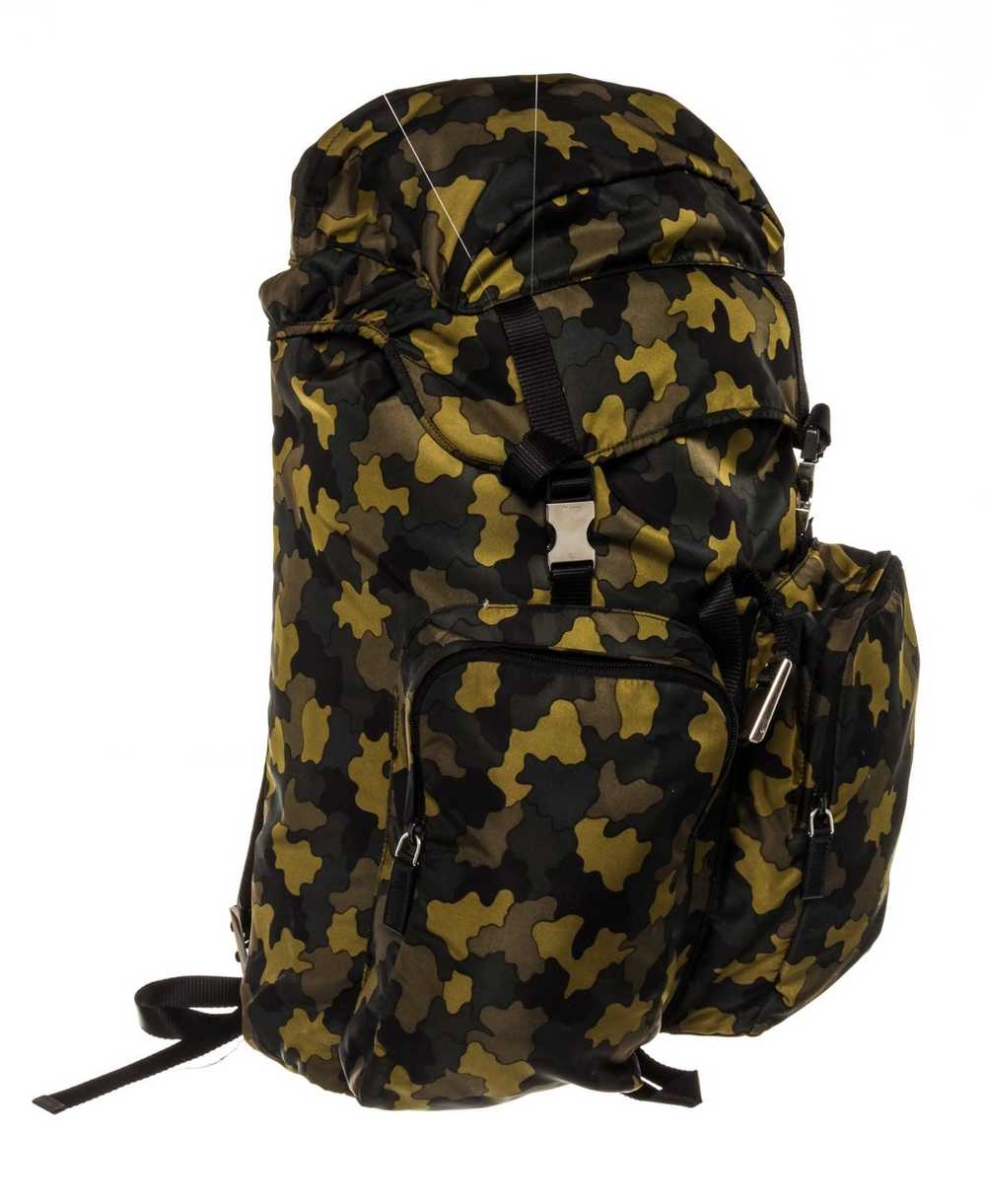 Prada Prada Green Yellow Multicolor Printed Camo … - image 2