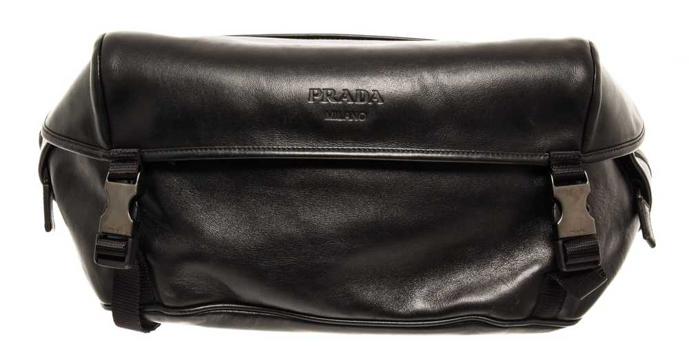Prada Prada Black Padded Chain Flap Bag - image 5