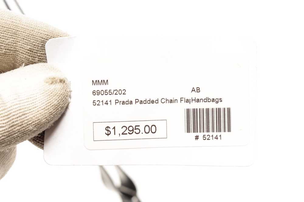 Prada Prada Black Padded Chain Flap Bag - image 9
