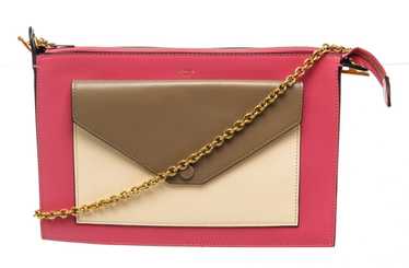 Celine Celine Multicolor Leather Pocket Clutch Bag - image 1