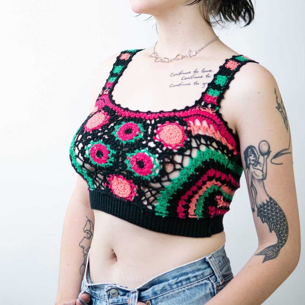 Handmade Handmade Crochet Knit Crop Top - S/M - image 1