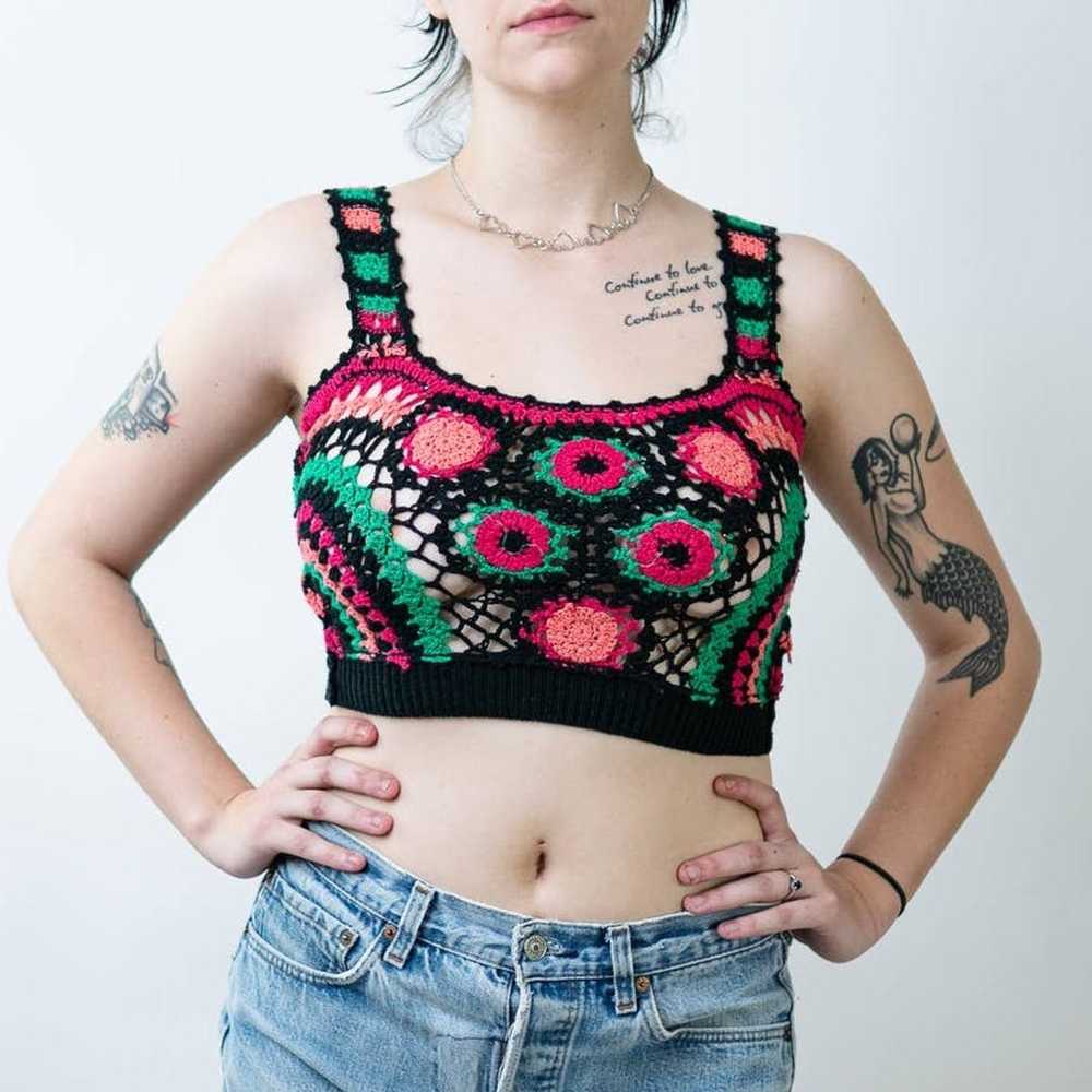 Handmade Handmade Crochet Knit Crop Top - S/M - image 5