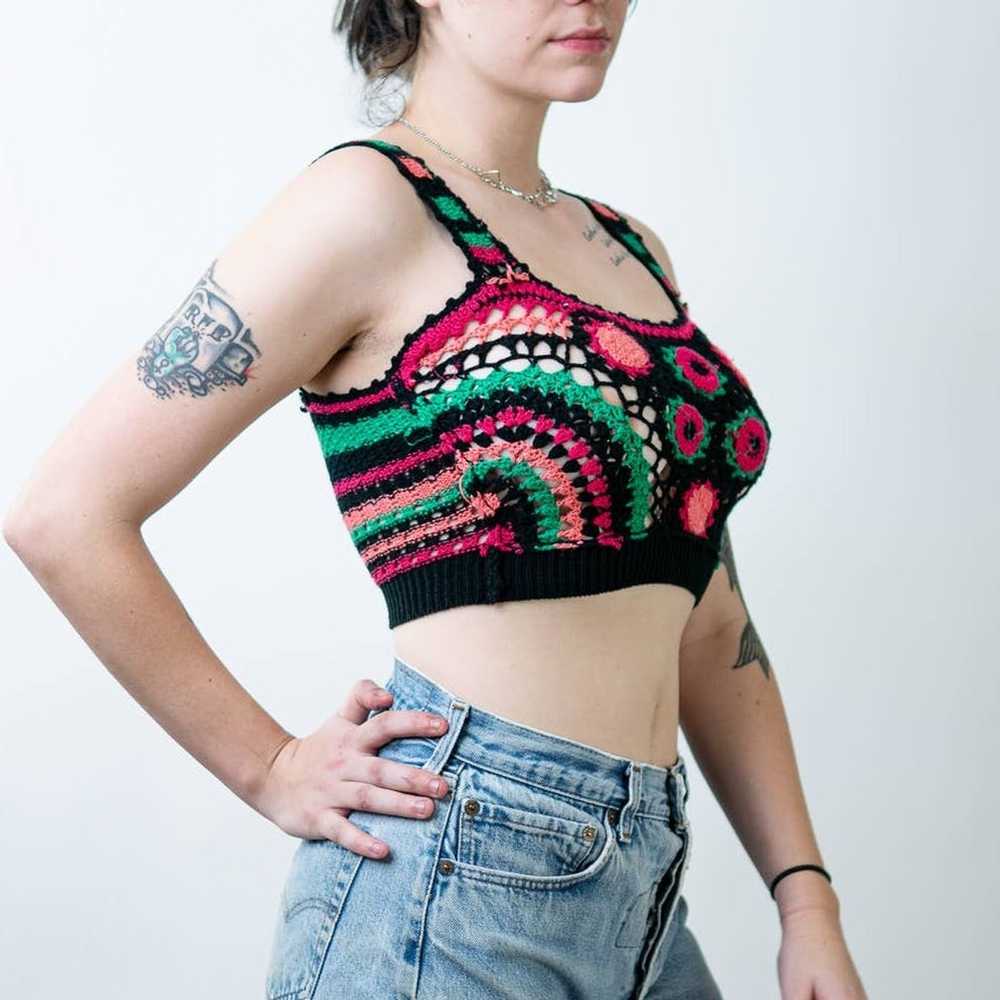 Handmade Handmade Crochet Knit Crop Top - S/M - image 7