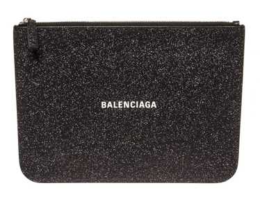 Balenciaga Black Calfskin Leather Silver Logo Chain Wallet Bag – Queen Bee  of Beverly Hills