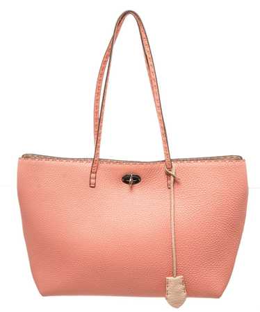 Fendi Fendi Pink Leather Selleria Tote Bag