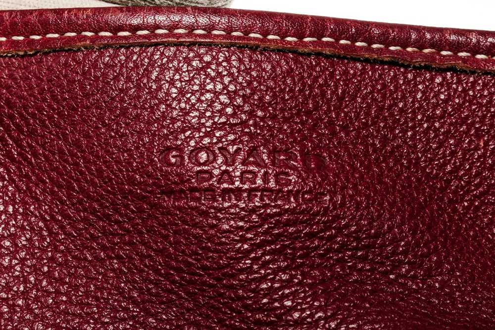 Goyard Goyard Burgundy Goyardine Canvas Leather S… - image 5