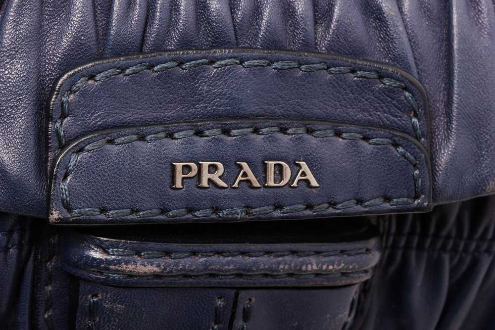 Prada Prada Navy Blue Nappa Leather Gaufre Should… - image 6