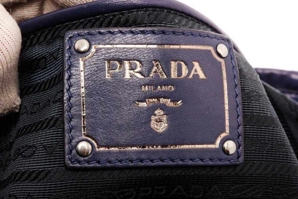 Prada Prada Navy Blue Nappa Leather Gaufre Should… - image 7