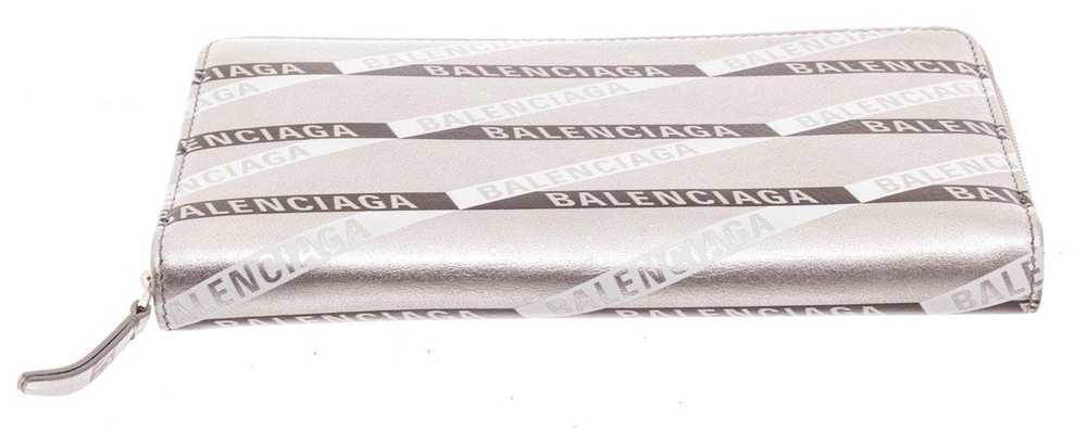 Balenciaga Balenciaga Silver Leather Zippy Wallet - image 2