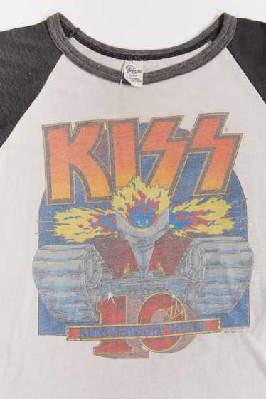 Vintage 1982 Kiss 10th Anniversary Tour Baseball S